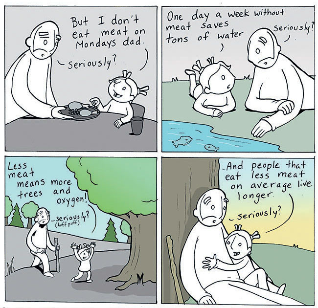 Paul, Mary and Stella McCartney and Meat Free Monday with Lunarbaboon